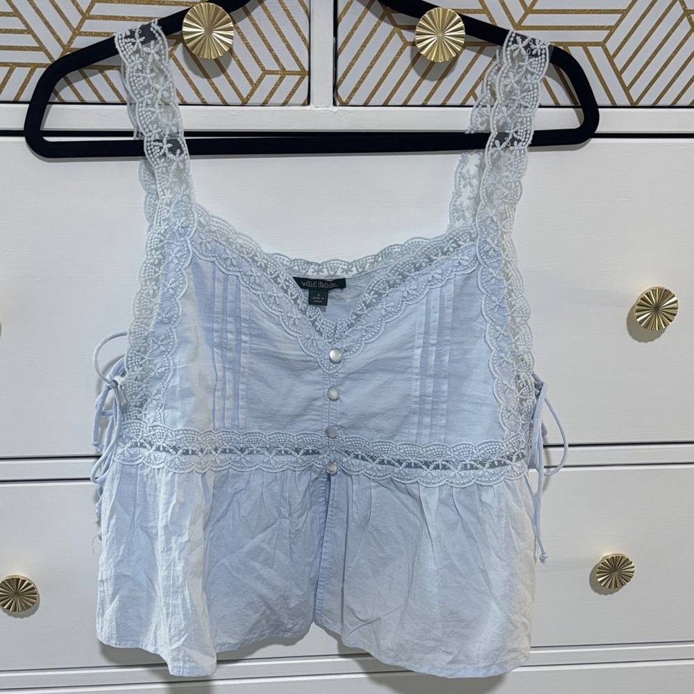 Wild Fable Light Blue Lace Camisole